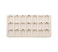 Nonslip 21 Grids Felt Workstation Mat Felt Work Mat Organizers for Secure Bead Arrangement During Jewelry Creation Portable Bead Storage
