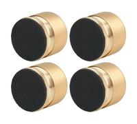 Nonslip Adjustable Bed Furniture Risers 4PCS Set for Enhanced Comfort and Shock Absorption in Living Space (Gold)