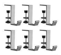NonSlip Adjustable Christmas Stocking Holders for Mantle, Aluminum Alloy Hooks Supporting Over 5 Pounds, Foldable and Collapsible Design for Easy Storage, Set of 2/4/6 Pieces (6PCS)