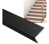 NonSlip Aluminum Nosing Edging36'' Black Ed Protector Trim Strips 3 Pcs Corner Guards for Safe Steps & Enhanced Grip Perfect for Home & Commercial Use