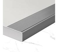 NonSlip Aluminum Stair Nosing Edging L S 5cm Wide50cm 90cm 120cm Lengths Metal Profile for Safe Steps Grey h (L60in/150CM)