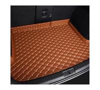 Nonslip Boot Mat For Lincoln For Nautilus MKZ 2017-2022 Interior Details All Models PU Leather Car Trunk Mats Cargo Cover Mat Travel(Brown)