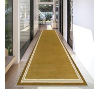 NonSlip Brown Hallway Runner Rug 60x250 cmWashable Heavy Du Area Mat for KitchenLow Pile Carpet Perfect for High Traffic Hallways and Entrances.