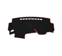 Nonslip Car Dashboard Cover For Fit Jazz 2014 2015 2016 2017 2018 2019 Auto Dashmat Dashboard Cover Mat Dash Sunshield Carpet Rug(LHD,Black(Red Edge))