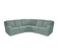 NonSlip Corner Sofa Cover 5Seater Recliner Chair Slipcovers Armchair Cushion Covers Waterproof Furniture Protector Easy Fit Settee Cover (#1 Corner/1Pack)