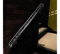 Nonslip Crystal Stair Tread Covers for Indoor Use3ft to 20ft Clear Acrylic Strips for Home Steps Hallways & Porches Includes Installation Kit (Silver Bracket)