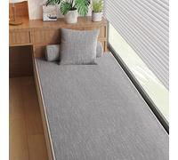 NonSlip Cushions for Bay Windows Indoor Furniture Window Sills Benches Mats for Shoe Storage Couch Bedroom Living Room (190 x 70 x 2 cm Dark Gray)