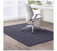 NonSlip Desk Chair Mat for Home Office MultiUse Rollable Protector for Hardwood Floors Grey 90 x 90 cm Easy to Clean Perfect for Carpet and Tile