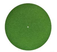 Nonslip Felt Record Pad for Phonograph and CD, Thick Material to Protect Against Scratches and Dust, Digital Print for a Stylish Touch (295cm Green)