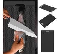 Nonslip Fish Fillet Mat Flexible Fish Fillet Board Foldable Fish Cleaning Mat Easy to Clean Filleting Mat Portable Fish Filleting Board for Easy Filleting Fish Cleaning 7(Trumpet,Black)