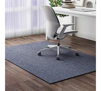 NonSlip Grey Office Chair Mat for Hardwood Floors Soundproof Desk Rug for Rolling Chairs Pianos & Drums 80x120cm (2.6x3.9ft) Ultimate Floor & Furniture Protection