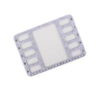 Nonslip Grids Beading Mat Beads Design Tray for Jewelry Making with Felt Surfaces and Measurement Markings Portable Bead Organiser Board Multi Functional Design Plate Craft Beadwork Measuring Mat Bead