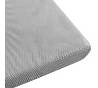 NonSlip Ice Silk Cushion for Bench 5cm Thick Washable Garden Pillow for Indoor/Outdoor Use with Zipper (Light Gray 24x60)