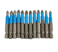 Nonslip Magnetic Driver Bits Assortment Comprises Twelve Options Designed to Fit Various Electric and Manual Tool Uses