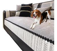 NonSlip Pet Sofa CoverSoft AntiScratch Slipcover for Dogs & Cats Easy Installat AntiShedding Fur Protector Dark Gray (43.3" x 43.3")