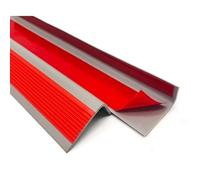 NonSlip PVC Stair Treads Rubber Step Edges PreCut Adhesive Strips for Indoor & Outdoor Use (Red 8.13m320in) Safe & Durable AntiSkid Solution