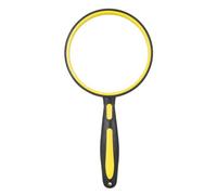 Nonslip Rubber Handle 5-10X Handheld Magnifier Magnify Glass with Optical Lens for Enhances Clarities and Precisions Optical Glass