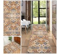 NonSlip Runner Rugs 100x400 cm Washable Modern Kitchen & Bedroom Carpets Customizable Long Hallway Rugs for Living Room & Corridor Decor