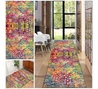 NonSlip Runner Rugs for Hallways Washable Modern Kitchen & Bedroom Area Rugs Customizable 110 x 250 cm Long Carpets for Living Room & Corridors