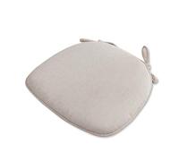 NonSlip Seat Cushions for Dining & Kitchen Chairs 17x16 Detachable Cover Beige Chair Pads Comfortable Cushions for Home & Country Decor