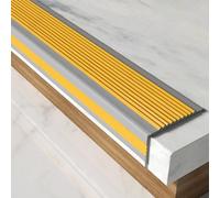 NonSlip Stair Edge Profile PVC Angle Trim SelfAdhesive FireResistant AntiSkid for Steps Stair Treads (Orange 5 * 2.5cm*10m)