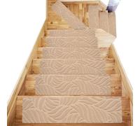NonSlip Stair Treads 76x20.3cmCarpet Protector Mats Soft SelfAdhesive Absent 16PCS Multiple Patterns for Safe Household Steps