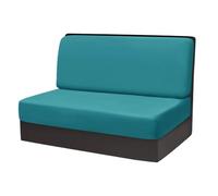 NonSlip Stretch Velvet Sofa CoverFully Covered Solid Color Cushion for RV Dining Taburable & Stylish Seat Protector (Blue)