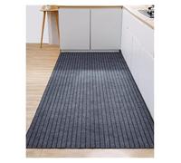 NonSlip Striped Kitchen Mat 6mm Thick QuickDry & Area Rug with Strong Grip Grey 80x130cm Ideal for Home Office and HighTraffic Areas