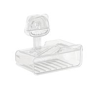 Nonslip Suction Cup Soap Wall Mounted Bathroom Storage Tray Double Layer Drainage Soap Sponge Holder Rack Wall Mounted