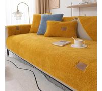 NonSlip Thick Faux Fur Sofa Covers Universal Fit Couch Protectors for 13 Seaters Fluffy P Couch Slipcovers Durable & Stylish Furniture Protection