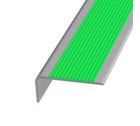 NonSlip Vinyl Stair Edge Protector Adhesive AntiSlip Tread Strips Waterproof Corner Molding PreCut for Indoor & Outdoor Use (Green 25m985in)