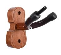 Nonslip Wall Mounted Violin Holder Space Saving Instrument Hook Wood Texture For Multiple Instruments Storage Solution Mandolin Ukulele Wall Storage
