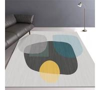 NonSlip Washable Area Rug Rectangular Carpet for Living Room Bedroom Office Dining Room KitchenGrey 80x160cmIndoor Home Decor