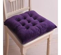 NonSlip Washable Chair Cushions for Dining Chairs2 Pack Dark Purple Seat Pads with Ties for Kitchen and Dining Room Chairs Comfortable & Stylish