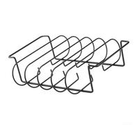 NonStick BBQ Rib Rack Stand Made of Iron Wire for Beef Ribs Chicken Steaks Suitable for Camping Picnics Outdoor Grilling and Slow Cooking