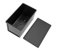 Nonstick Carbon Steel Bread Loaf Pan with Lid, 1-Pound Rectangle Cake Tin for Baking Banana Bread Pound Cakes, Even Heat