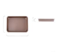Nonstick Carbon Steel Oven Baking Tray Rectangle Shape For Bread Cake Construction With Deep And Shallow Options For Baking(B)