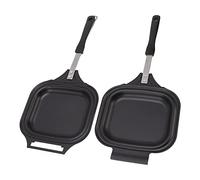 Nonstick Double Sided Iron Pancake Pan, Even Heating Stove Top Pancake Maker for Omelets, Bacon, Burgers, and More