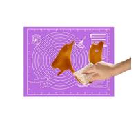 Nonstick Dough Mat - Reusable Food Grade Non Slip Sheet, 23.62x17.72x0.11inchSilicone Rolling Dough Pad, Pastry Baking Mat for Kitchen Counter Home House Indoor Cooking Baking Prep