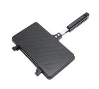 NonStick Dual Sided Sandwich Maker with Heating, Easy Cleanup, Ergonomic Grip with Hanging Hole, Suitable for Sandwiches, Waffles, and More