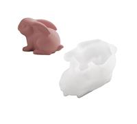 Nonstick Easy Cleaning Rabbits Shaped Mold Silicone Texture Perfect for Crafting Figurines Decorations and Gift Making Silicone Rabbits Mold