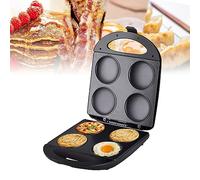 Nonstick, Electric Arepa Maker - Cook Healthy Fried Eggs, Burger, Omelette & More - Griddle with 4 Unique Flapjack Slots