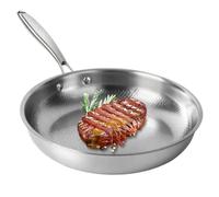 Nonstick Frying Pan | Kitchen Utensil Non-Stick Scratch Resistant | Titanium Hammered Induction Frying Pan | for Kitchen Stove, Pancake Baking, Breakfast, Fish, Steak, Egg