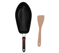 Nonstick Frying Pan, Oval Fish Shaped Skillet, Stainless Steel Nonstick Fry Pan with Wooden Shovel, for Restaurant Kitchen Cooking Pan Grilling Meats, 21.7in L, 7.2in W, 3.4in D