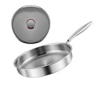 Nonstick Frying Pan with Lid | Titanium Alloy Nonstick Pan for Cooking - Cookware Pots with Lid Kitchen Supplies for Home Apartment Restaurant Electric Induction Stove Grill Camping Pancake Omelette