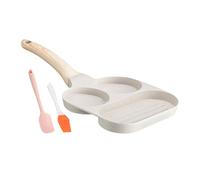 Nonstick Grill Pan - Omelette Frying Skillet, Gas Stove Cooking Pot with Handle | Induction Safe Kitchenware | Easy to Clean Pans F0r Home and Restaurant Use | Outdoor Cookware for Camping Dining Pre