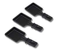 Nonstick Raclette Pans | Set of 1 to 12 | Mini Square Squeegee | Compatible with Tefal Raclette | Ergonomic Design and Easy to Clean | SOS ACCESSOIRE (Pack of 3)