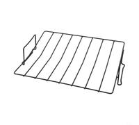 Nonstick Roasting Rack for Oven, Meat Rack with Heat Distribution 38x28x8cm | Metal Nonstick Roasting Rack for Oven, Large Meat Rack for Even Cooking, Stackable Design, Silver, 1 Piece