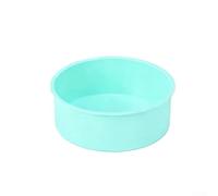 Nonstick Silicone Cake for MOLD Flexible Reusable Pan for Cheesecake Mousse Chocolate and Delicate Desserts Smooth Release Heat Resistant Bakeware Multicolored 4in 6(Tall 4-inch Green)