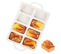 Nonstick Silicone For Mini Loaf Pan Set with 8 Individual Cavities for Baking Small Batch Treats and Savory Dishes